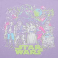 Majica s logotipom Star Wars Boys s kratkim rukavima, veličine 4-18