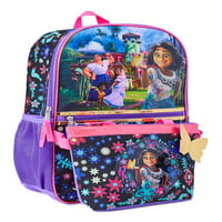 17 ruksak za prijenosno računalo za djevojčice od 2 komada s torbom za ručak, ljubičasto ružičasta