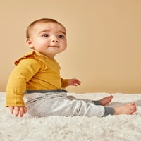 Little Star Organic Baby Unise PK Harem jogger hlače, veličina novorođenčeta- mjeseci