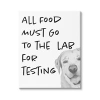Hrana u laboratorij za testiranje smiješnih pasa, životinja i insekata Galerija grafičke umjetnosti, omotano platno, tiskana zidna