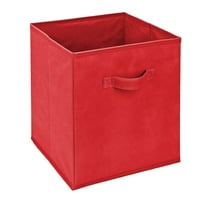 Pojednostavite kocku za skladištenje tkanine koja se može sklopiti u crvenoj