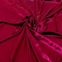 Rim Tekstil Stretch Velvet - poliesterska pletena tkanina za odjeću i umjetnost i zanat - Burgundija