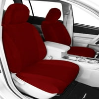 Velur navlake za prednja sjedala CalTrend O. E. 2004 - Toyota Highlander - TY191-02RS Crvena umetanje Monarch s klasičnim završiti