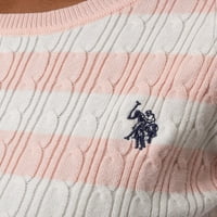 S. Polo ASN. Ženski džemper s okruglim vratom na pruge
