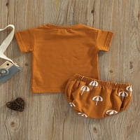 Ljetni set za malu djecu od 2 komada: majica kratkih rukava s printom + kratke hlače s elastičnim strukom, duge hlače za djevojčice,