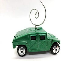 Vojni automobil od 50 dolara po narudžbi Božićni ukras 1: Zeleni, po mjeri