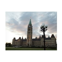 Clive Branson 'parlamentni centar blok Ottawa' platno umjetnost