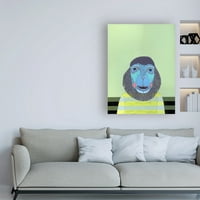 Zaštitni znak likovna umjetnost 'Monkey Blue' platna umjetnost Jennifer Davi