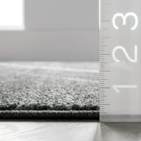 Moderni akcentni tepih, 2' 3', Tamno siva