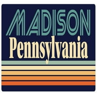 Madison Pensilvanija retro vinilna naljepnica