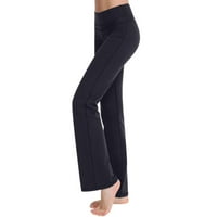 Ženske joga hlače s džepovima, ženske široke hlače visokog struka širokih nogavica, tajice za vježbanje, Ležerne hlače, lepršave