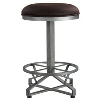 Stolica u visini stola u stilu stola u rustikalnoj smeđoj i crnoj boji