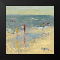 Vendling, Marileen Black uokvirena suvremena muzejska umjetnička gravura pod nazivom Dan plaže impasto oomph