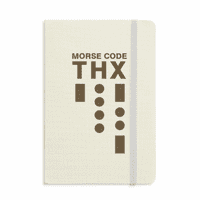Bilježnica s izrazom zahvalnosti Morseovom azbukom u obliku točke i crte, službeni tvrdi uvez od tkanine, klasični dnevnik