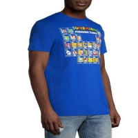 Super Mario Periodični stol Nintendo Muške i grafičke majice velikih muškaraca
