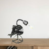 Retro riblja svjetiljka Retro podna svjetiljka metalni ukras jedinstvena Steampunk LED Svjetiljka noćno svjetlo uredski dom industrijski