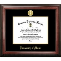 Zlatni reljefni okvir za diplomu Sveučilišta Miami, Ohio