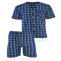 Hanes muški i veliki muški vrh kratkih rukava i kratke hlače u obliku pidžame, veličine S-5xl